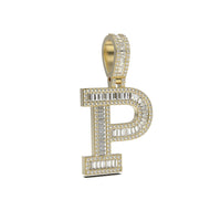 3D Baguette Initial Charm