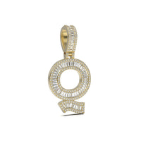 3D Baguette Initial Charm