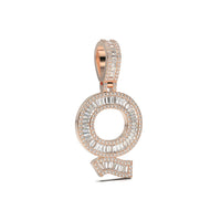 3D Baguette Initial Charm