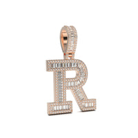 3D Baguette Initial Charm