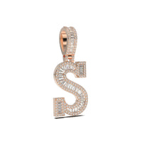 3D Baguette Initial Charm