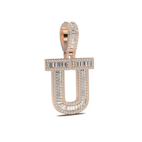 3D Baguette Initial Charm