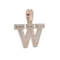 3D Baguette Initial Charm