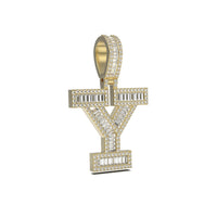 3D Baguette Initial Charm