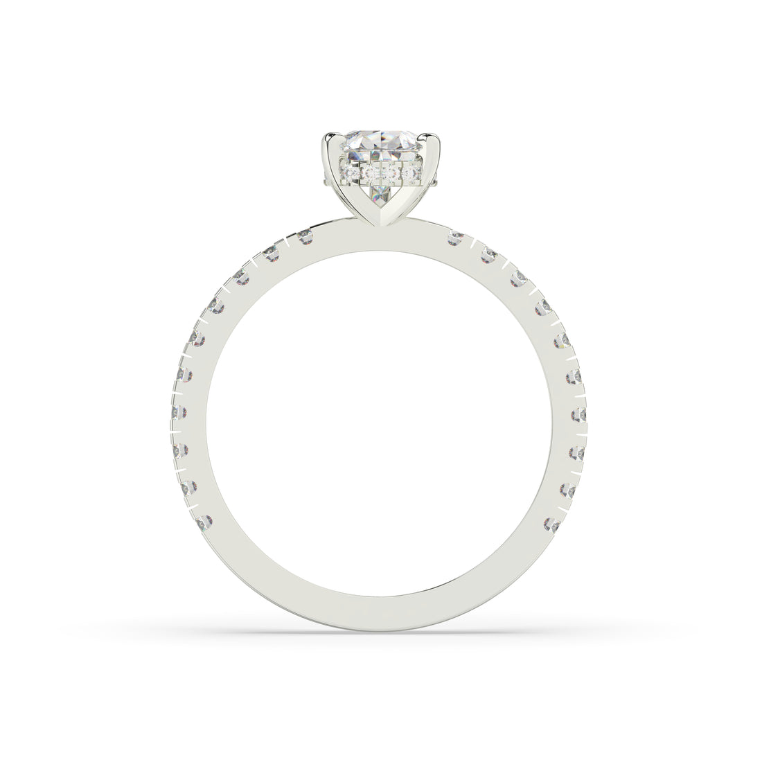 Diamond Pear Solitaire Engagement Ring