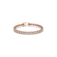 Diamond Halo Tennis Bracelet