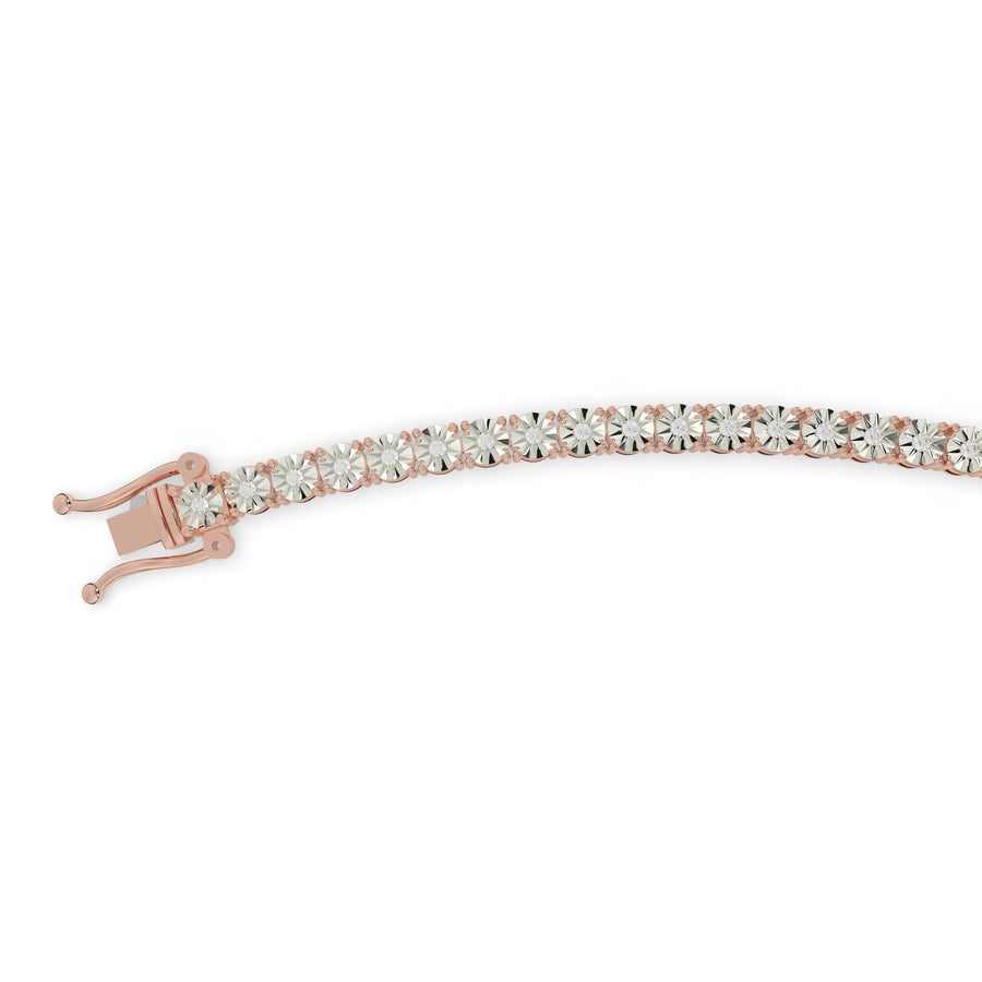 Diamond Illusion Tennis Bracelet