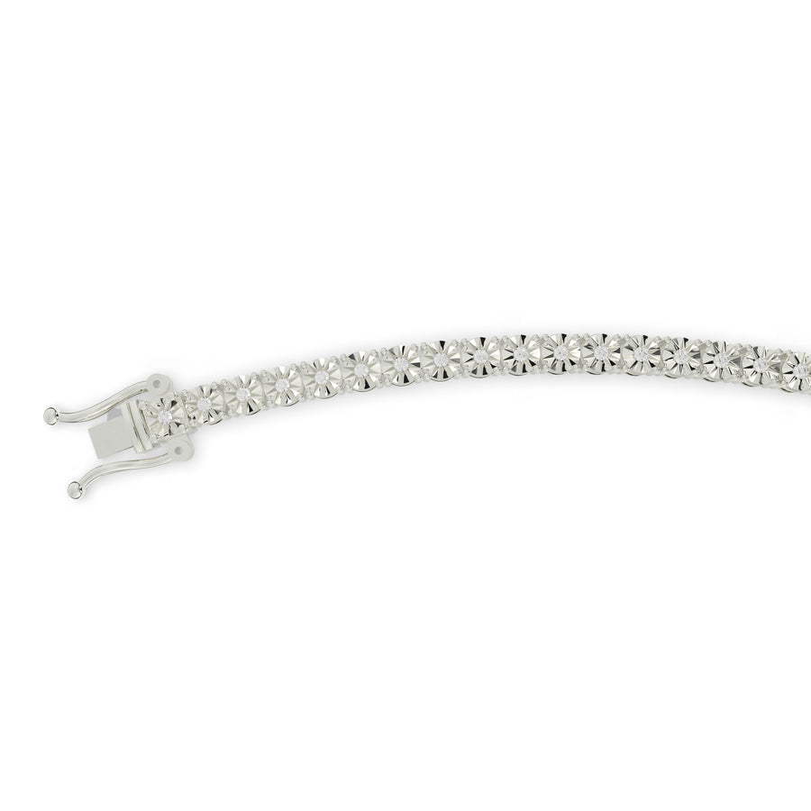 Diamond Illusion Tennis Bracelet