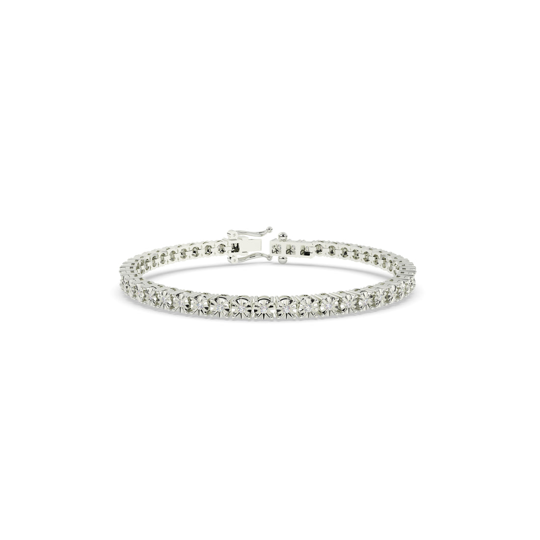 Diamond Illusion Tennis Bracelet