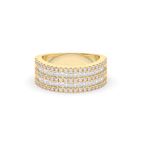 Alternating Baguette and Round Band