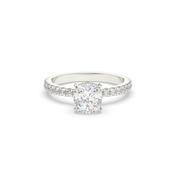 Diamond Round Solitaire Engagement Ring