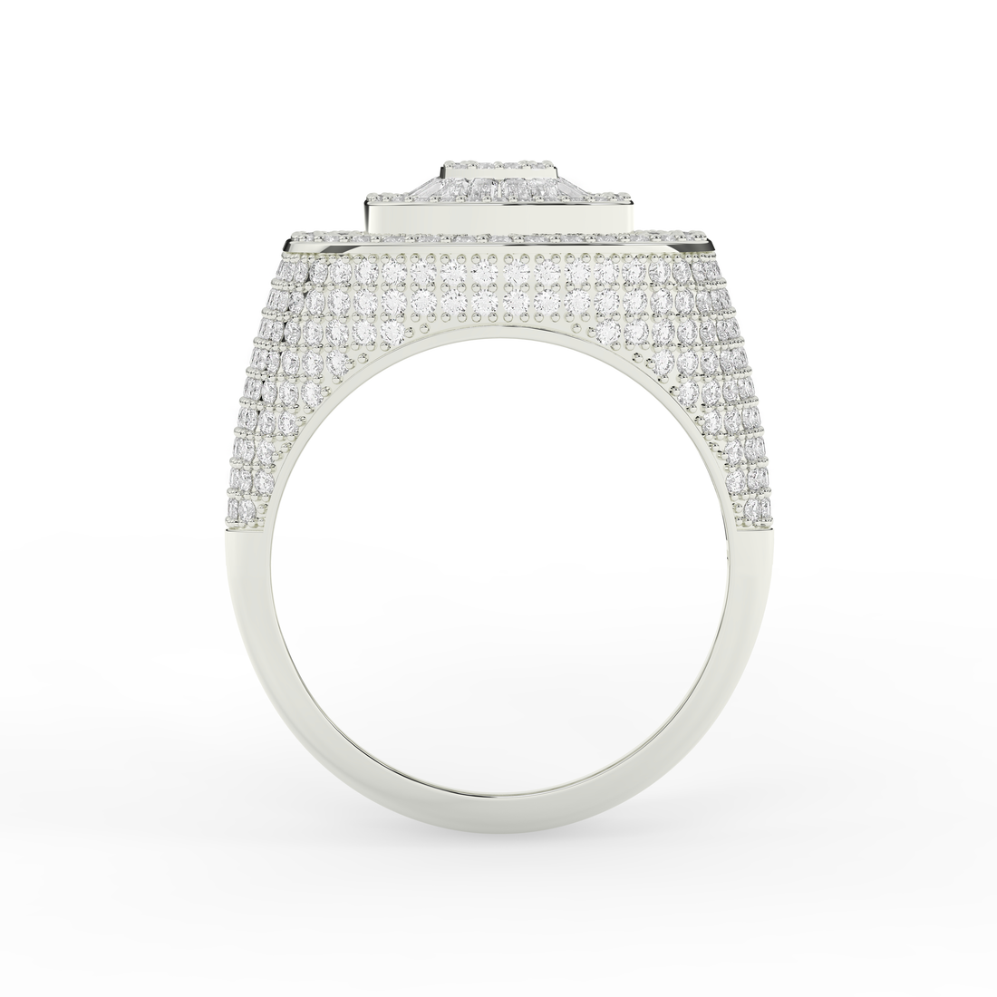 Baguette Oval Diamond Ring